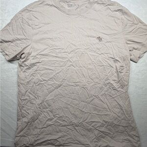 Abercrombie & Fitch Light Beige Short Sleeve Tee